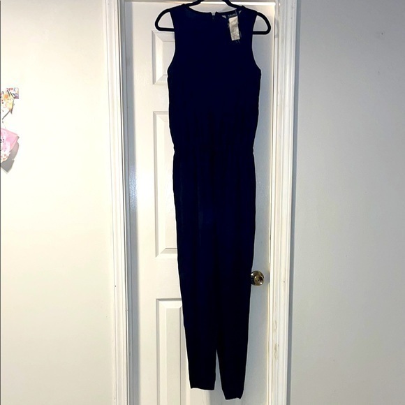 MaxMara Pants - EUC Max Mara ‘S Max Mara black elastic drawstring waist jumpsuit